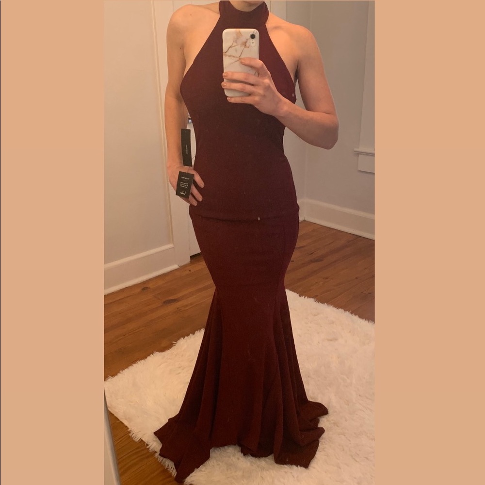 Lulus High Neck Halter Maxi Dress